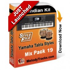 Yamaha Mix Songs Tabla Styles Set 19 - Indian Kit (SFF1 & SFF2) - Keyboard Beats - Pack